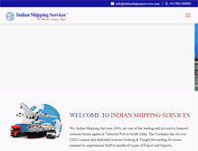 Tablet Screenshot of indianshippingservices.com